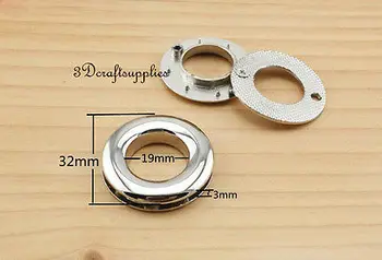 

eyelets metal with washer grommets nickel Alloying round 8 pieces 19 mm E42