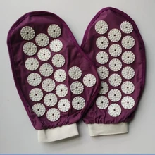 1 пара, акупунктурные массажные перчатки, полностью удерживающие руки, массажер для тела, кровообращение, облегчающие боль, мышечное напряжение, массажные перчатки для тела