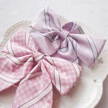 Оливковое Ласточка Препояшь элегантный дизайн Для женщин Британский японская школьная Обувь для девочек JK форма галстук-бабочка студентов Средства ухода за кожей Шеи Галстук Косплэй 2 цвета