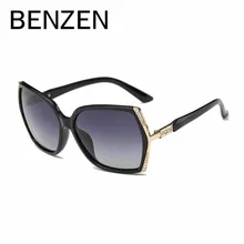 BENZEN Rhinestone Polarized Sunglasses Women Female Sun Glasses For Driving Ladies Shades Luxury Accessories With Case 6180