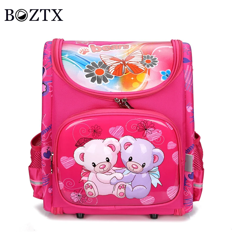 

Pupils Boys And Girls School Bags Children Cartoon Burden Protection Ridge Waterproof shoulder Backpack Kanken Mochila Infantil