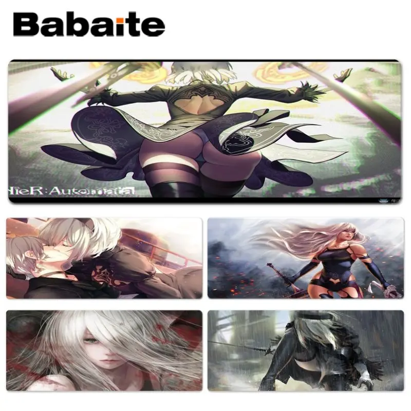 Игровой коврик для мыши Babaite в заполненной игре NieR Automata размер 300*900*2 мм и 400*900*2