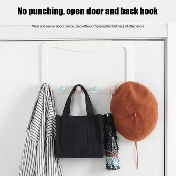 

Adhesive Back Door Hanger Hanging Hook Durable for Home Bedroom Towel Clothes HYD88