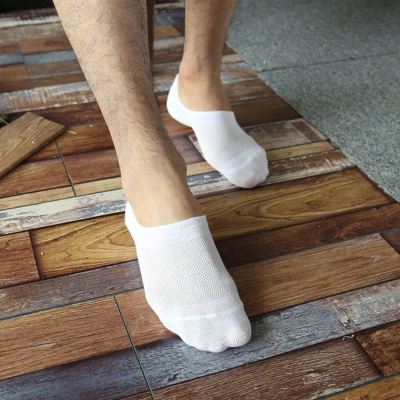 

5pair Mens Socks Silicone Fashion Men Gift Low Cut No Show Sock Cool White/black/yellow Skull Animal Print Calcetines 20