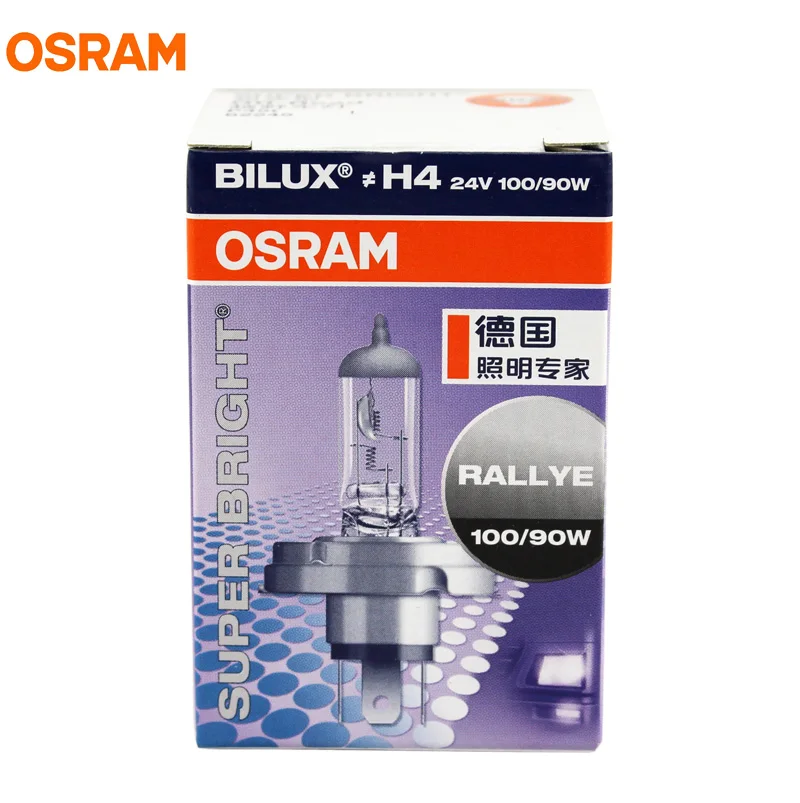 OSRAM H4 62245 24V 100/90W P45t внедорожные стандартные автомобильные лампы, галогенные фары для грузовиков, дальний/ближний свет для бездорожья 1X