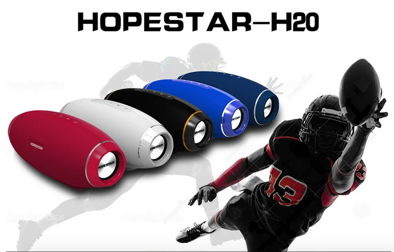 HOPESTAR лучший Bluetooth динамик беспроводной 3D стерео водонепроницаемый сабвуфер тяжелый бас стерео музыкальный плеер с функцией внешнего аккумулятора