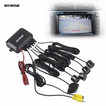 DIYSECUR Inverso Dell’automobile di Video Del Radar di Parcheggio Sensore di Retrovisione Backup Sistema di Sicurezza Suono Cicalino di Allarme allarme per la Macchina Fotografica Monitor Dell’automobile