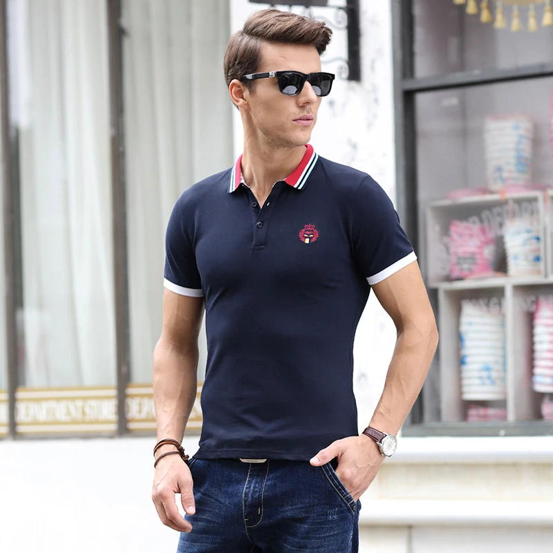 2016 camisa de polo de los hombres insignia de marca camisa polos personalizados envío libre ropa alta calidad masculina de la caliente pilling|shirt chart men|shirt producersclothing agent -