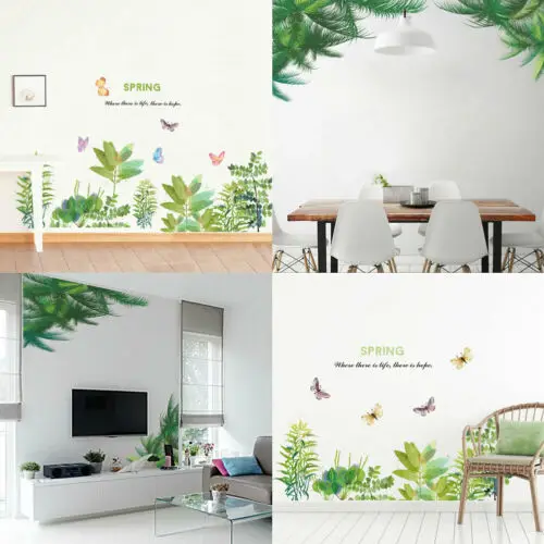 

Tree Leaves Flowers Decor Removable Wall Sticker Bedroom Backdrop Art Decal DIY Wall Sticker Decal Home Decor Vinyl Mural Art