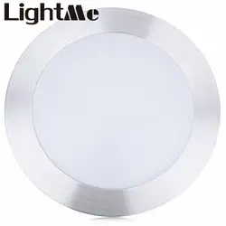 Популярные кухней серебристый белый Потолочные светильники круглый одной стороны 18 Вт светодиодный потолочный светильник Гостиная лампа