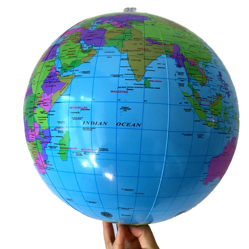 

1 Piece Globe Map Sand BIG Beach Ball Party Fun Gift Birthday English Education Tool