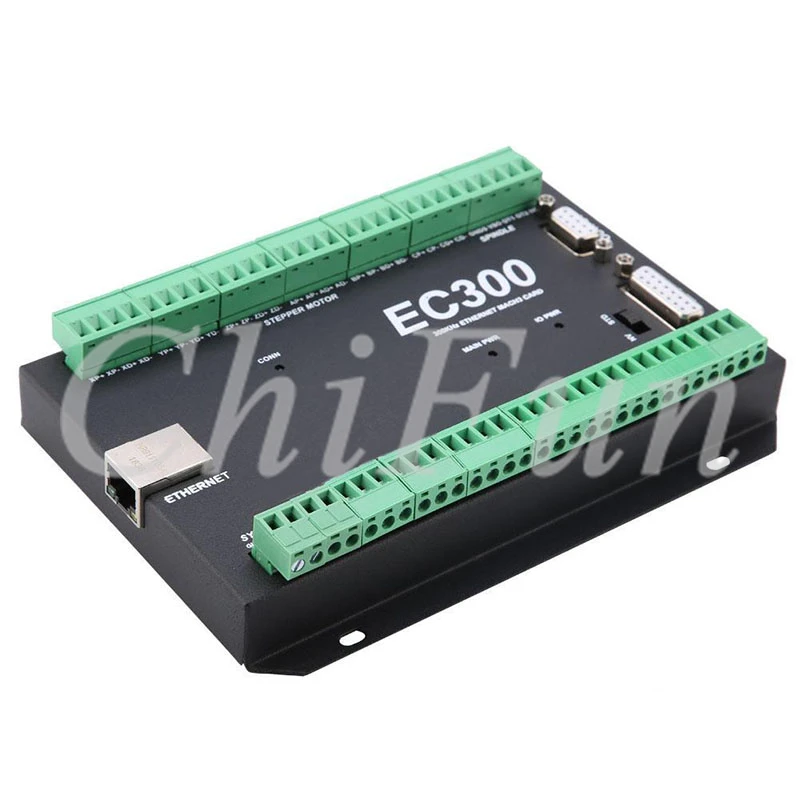 Плата управления движением EC300 Ethernet 3/4/5/6 Axis Mach3 CNC 300 кГц 24 в пост. Тока поддержка