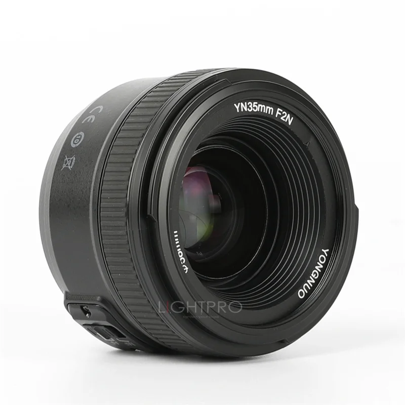 Объектив Yongnuo 35 мм YN35mm F2 широкоугольный объектив с большой апертурой фиксированный объектив с автофокусом для камеры Canon 5DIV 7DII 5DII 60D 650D DSLR