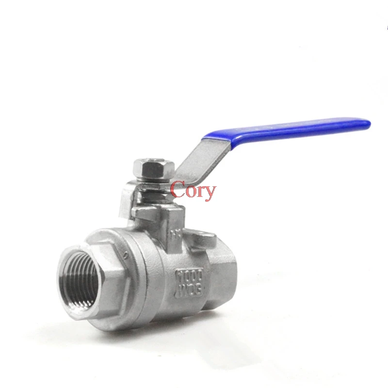 

1PC BSPT Female Stainless Steel SS304 2P Full Port Ball Valve with Handle Thread Valve Manual Valve