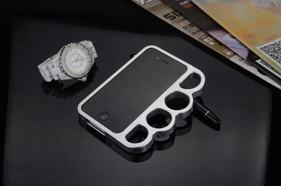 Боксерский бампер из алюминиевого сплава для iPhone 5 5S, Модный чехол для телефона с кольцами на концах пальцев, чехол для iPhone 5G SE