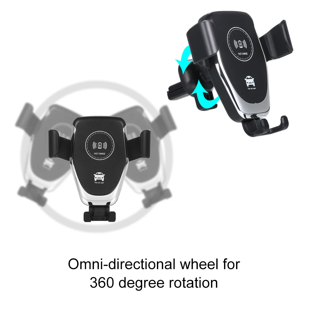 10W Car Charger Holder Qi Wireless Charger For iPhone XS Max X XR 8 Fast Charging Air Vent Phone Holder For Samsung Note 9 S9 S8