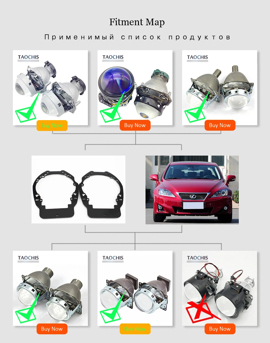 adapter frame transition bracket LEXUS IS200 IS250 IS300 KOITO Q5 HELLE 3 5 bi xenon projector lens (8)