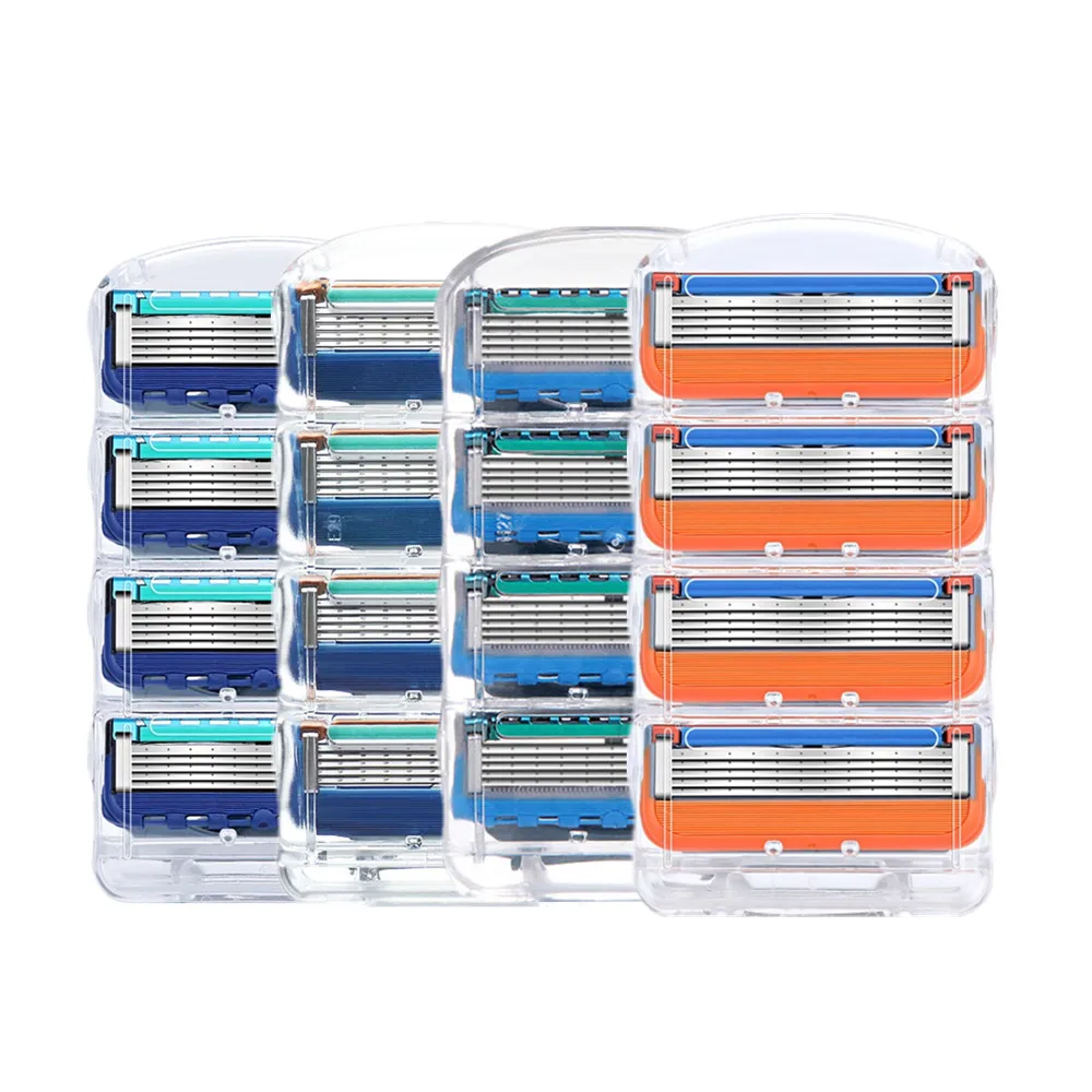 

16 Pcs Men Shaver Razor Blades High Quality Shaving Face Care Men Shaving Blades Compatible with Gillettee Fusione