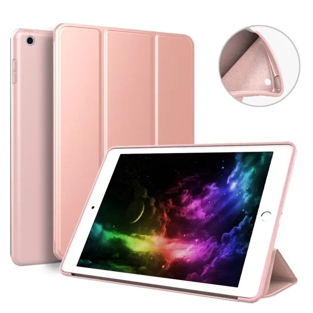 Мягкая силиконовая задняя крышка для Apple iPad Pro 10,5 Чехол iPad Air 10,5 чехол на магните умный спящий бодрствующий складной кожаный чехол