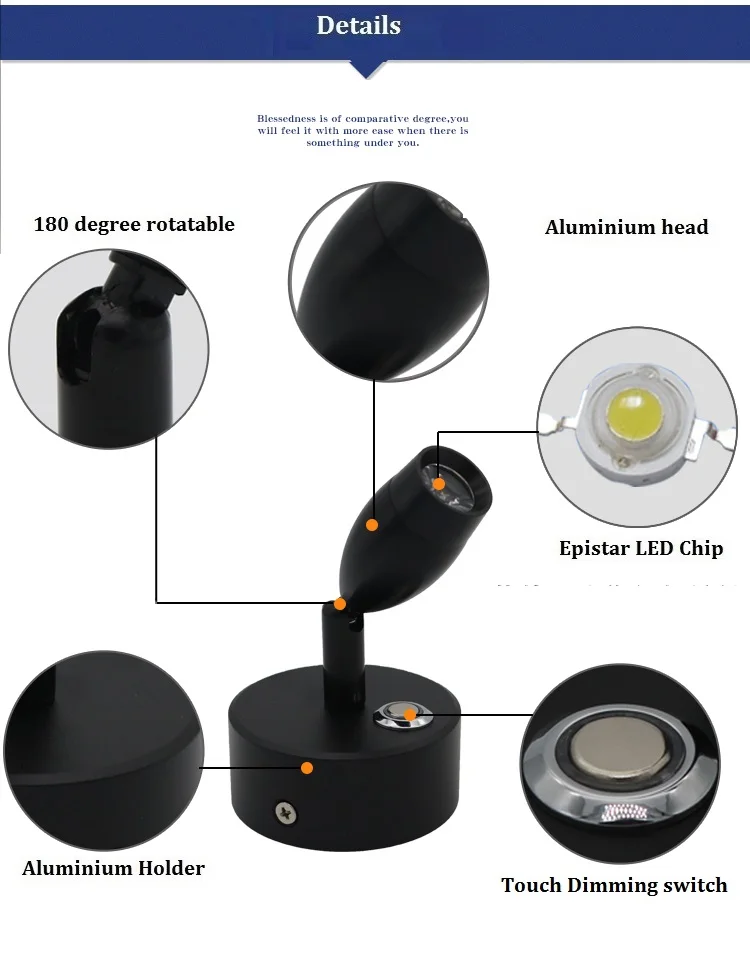 0,5-3 W 13-35hours dimmable подзарядка светодиодная точечная лампа, лампа выставочный стенд для украшений, регулировка яркости шкафа вращающийся