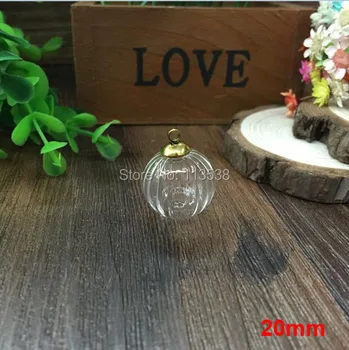 

50sets per lot 20mm Watermelon stripe design glass globe with 3-4mm hole 8mm cap jewelry findings set Glass bottle vial pendants