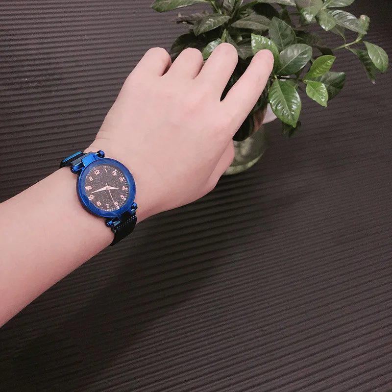 

Men Women Watches Dial Clock Wristwatch Soft Leather Band Sell like Hot Cakes Spot Net Red Starry Watch Sell like Hot Cakes Shak