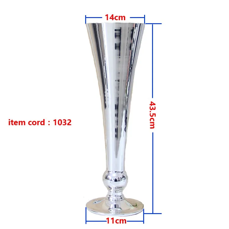 Серебряные/белые металлические вазы 1032& 1033 свадебные и домашние украшения аксессуары ваза