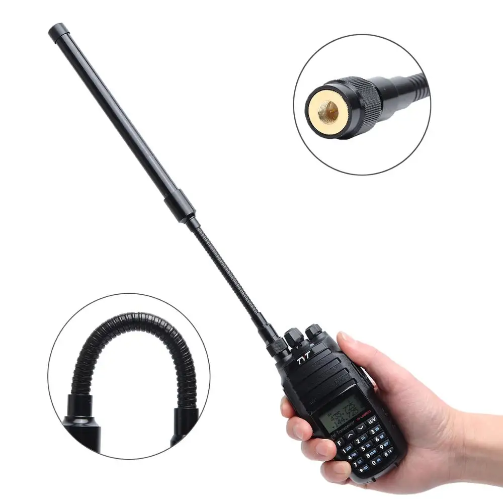 ABBREE AR-148 «гусиная шея» Тактический Dual Band sma-мужская антенна foryaesu Vertex VX-3R VX-7R ZT-2R PX-2R TYT TH-UV8000D иди и болтай Walkie Talkie