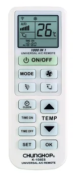 

100pcs/Lot CHUNGHOP K-108ES Universal A/C Controller Air Conditioner air conditioning remote control 1000 in 1 Retail Pack