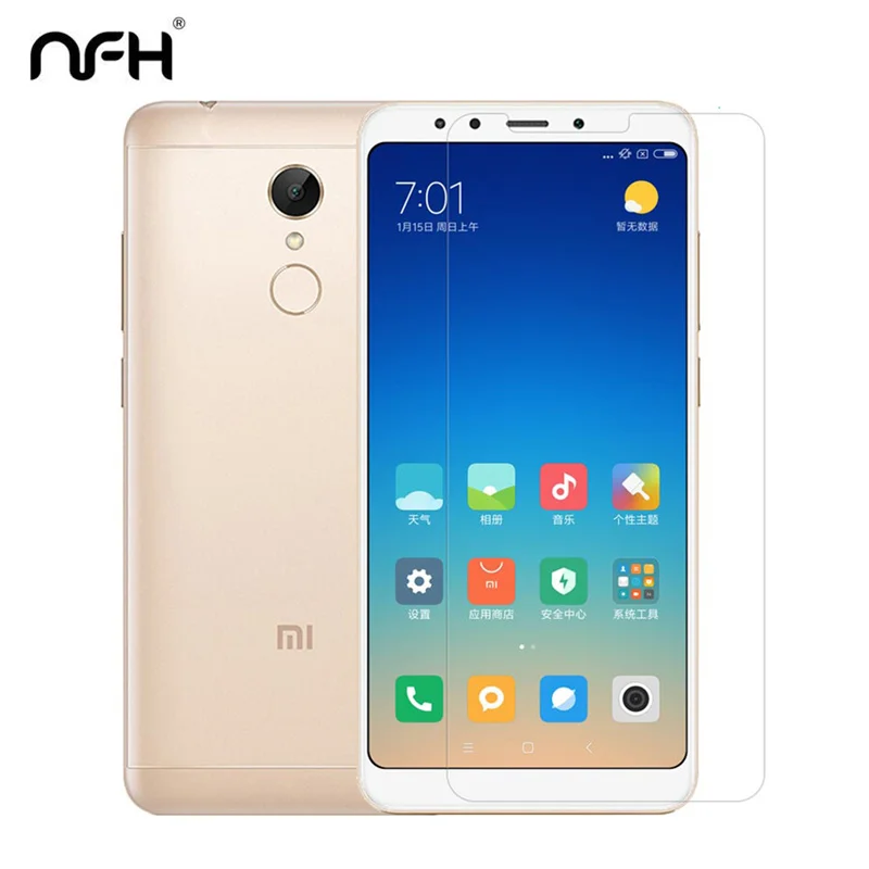 

Redmi 5 5.7" Protection 0.3mm Tempered Glass For Xiaomi Redmi 5 9H Screen explosion Protection Film Cover Case On Redmi5 Glass