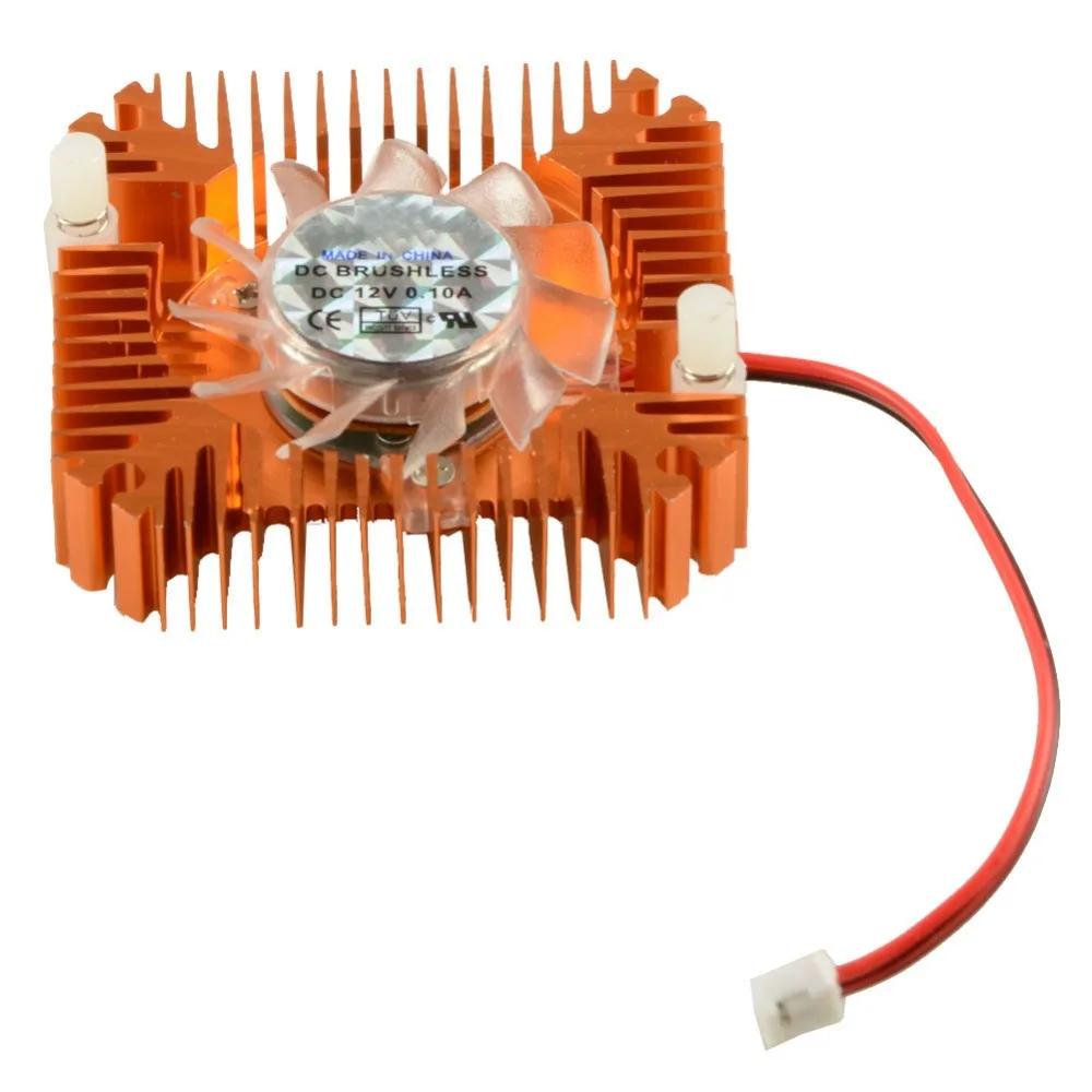55mm 2 PIN Graphics Cards Cooling Fan Aluminum Gold Heatsink Cooler Fit For Personal Computer Components Fans Cooler VC899 P72 55mm 2 PIN Graphics Cards Cooling Fan Aluminum Gold Heatsink Cooler Fit For Personal Computer Components Fans Cooler VC899 P72