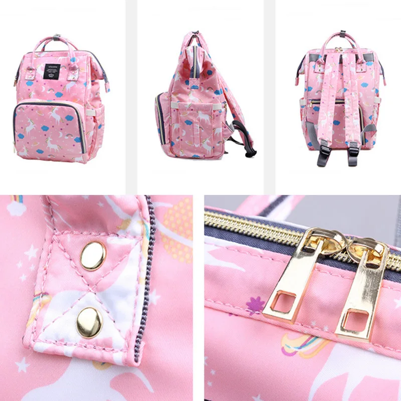 Mummy Maternity Baby Diaper Bag Mom Large Capacity Nappy Bags Unicorn Travel Baby Care Multifunction Nursing Backpack BB6039 (7)