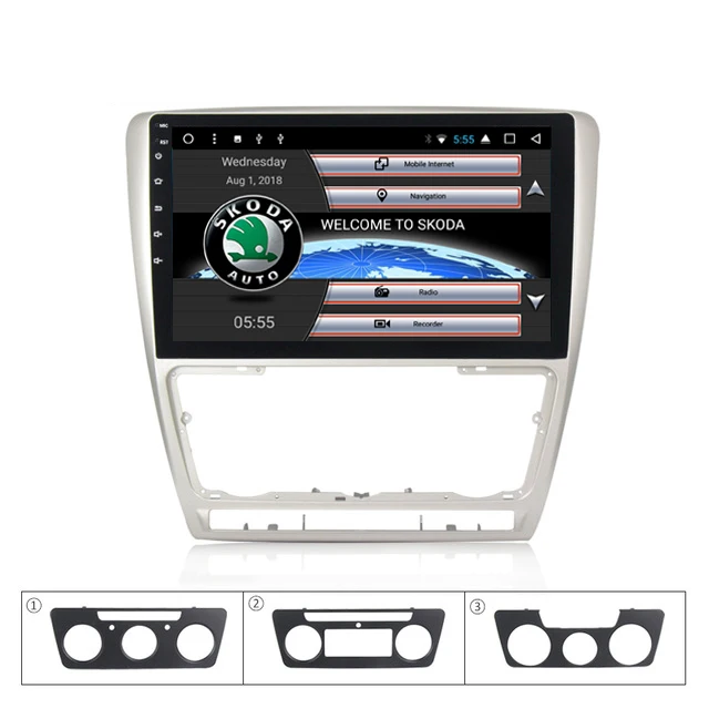 

10.1 inch 1024*600 quad core android 7.1 car multimedia for Skoda Octavia a5 with radio RDS DAB+ 3G 4G wifi GPS free map BT SWC
