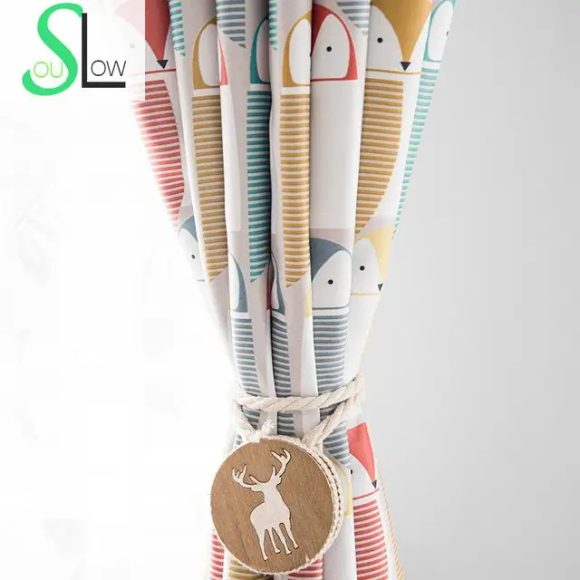 Best Price Slow Soul Owl Modern Quality Simple Double sided Fabric Printed Curtain Cartoon Curtains For Living Room Children Bedroom Kids Best Price Slow Soul Owl Modern Quality Simple Double sided Fabric Printed Curtain Cartoon Curtains For Living Room Children Bedroom Kids