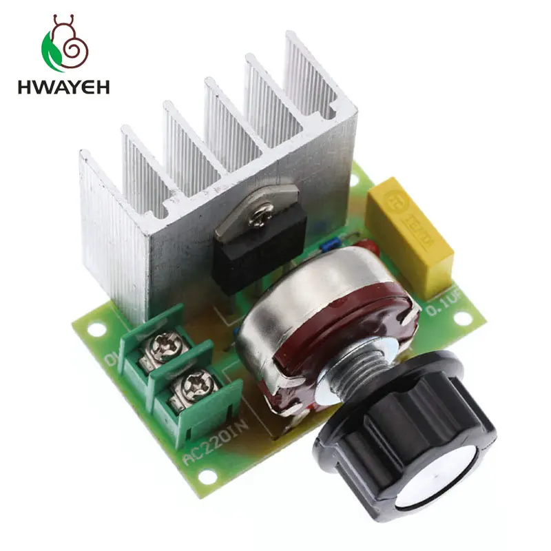 

Hot Voltage Regulator Voltage Speed Controller AC 220V 4000W SCR Dimmer