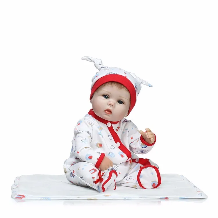 

New arrivals 16"42cm handmade Reborn Babies Silicone Dolls modeling bebe ailve collectible Toddler kids birthday brinquedos