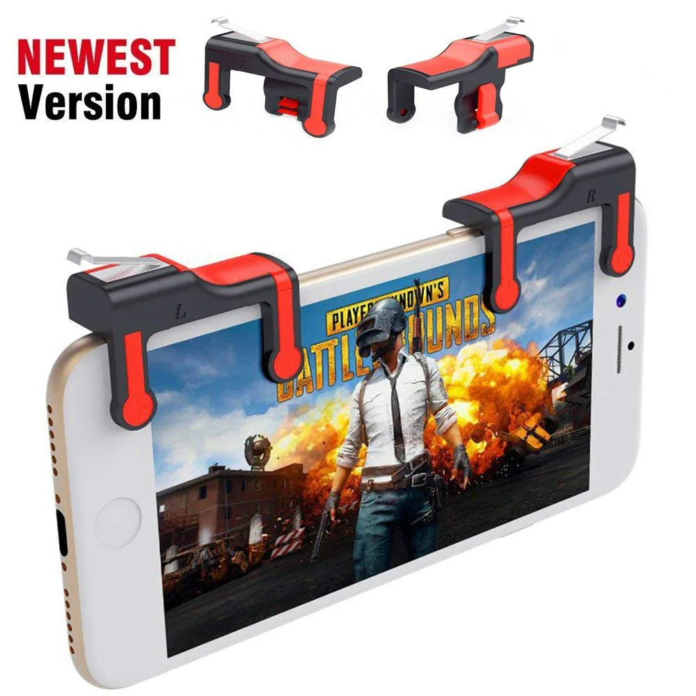 Beste Universele Game Trigger Fire Knop telefoon Mobiele Joystick Game L1 R1 Shooter Controller voor iphone LG PUBG messen survival regels