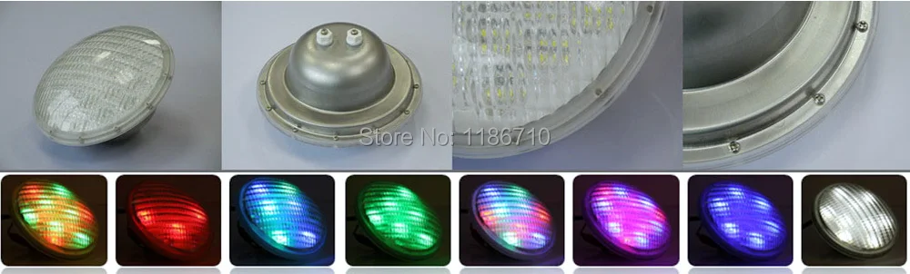 Заводская распродажа светодиодное освещение плавательного бассейна 54 Вт(18*3 Вт) RGB Par56 12 v светодиодные подводные фонари, включает в себя пульт дистанционного управления
