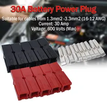 10 x 30A Araç Akü Konnektörü 30Amp Elektrik Bağlantı Fişi Golf Arabası Römork 4 yollu birbirine oluşturmak için çok kutuplu 8Z(China)