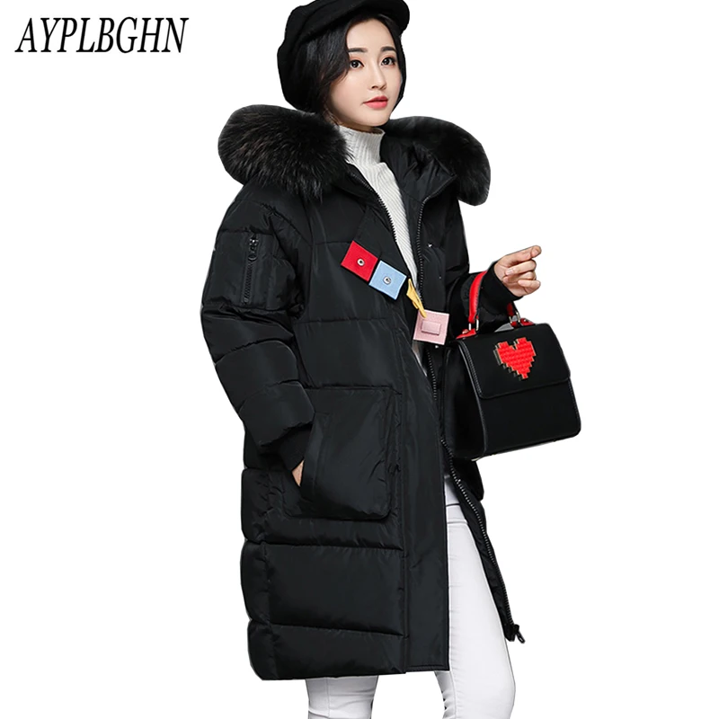 New Long Parkas For font b Women b font Winter Slim Wadded Cheap Coats Plus Size