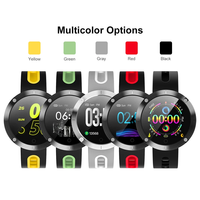 NEW Color Screen Smart Watch Sport Fitness Bracelet IP68 Waterproof Heart Rate Monitor Men Women Smart Bracelet For IOS Android