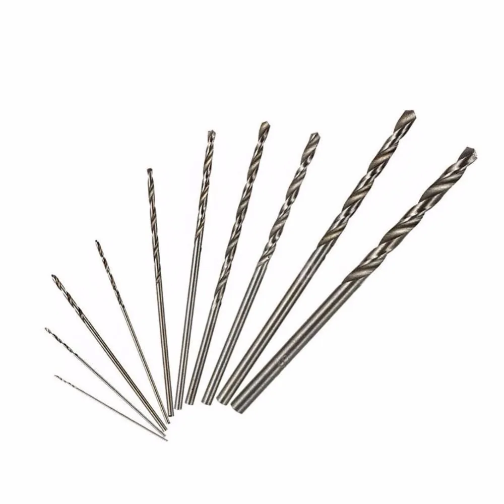 10Pcs HSS High Speed Steel Set Saw Twist Drill Bit Set For Dremel Rotary Tool Woodworking tools New 10Pcs HSS High Speed Steel Set Saw Twist Drill Bit Set For Dremel Rotary Tool Woodworking tools New