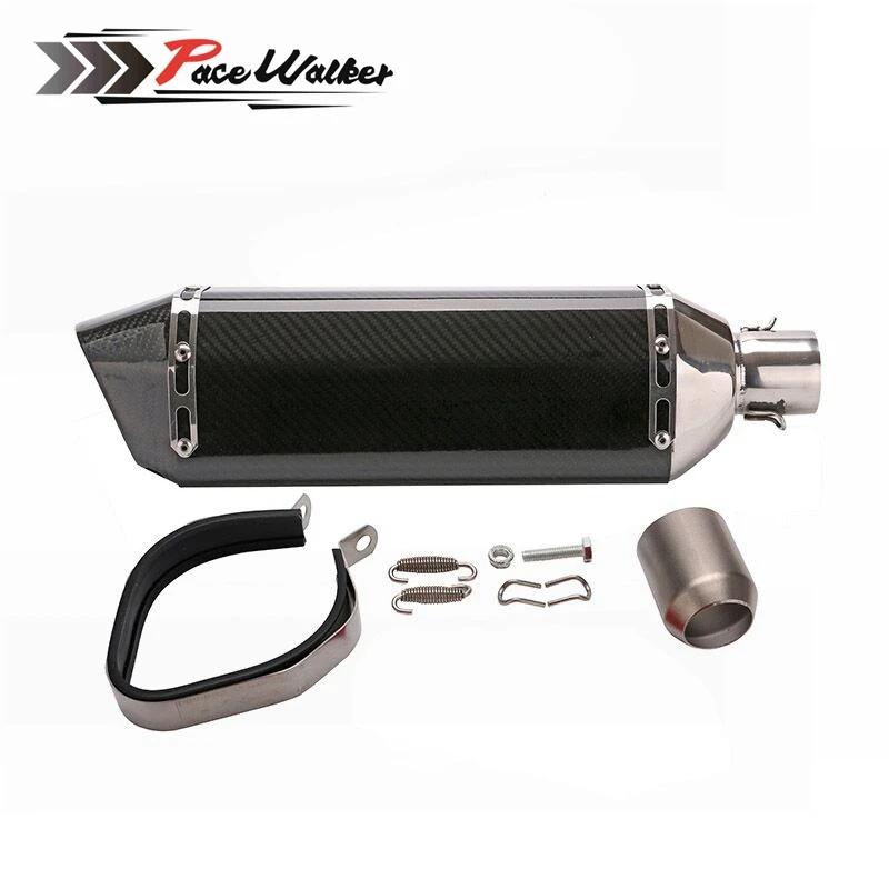 

Real carbon 480mm length Super Performance Universal Motorcycle Modified Scooter Exhaust Muffle pipe GY6 CBR125 CBR250 CB400