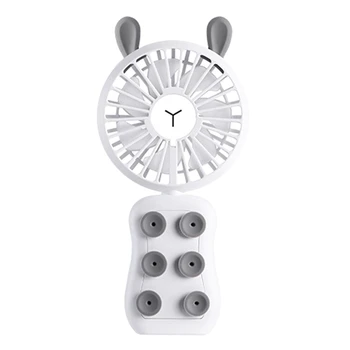 

Usb Portable Mini Rechargeable Handheld Fan Silicone Suction Cup Can Be Used For Mobile Phone Bracket Fan
