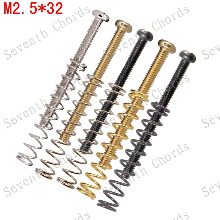 8 Pcs M2.5*32MM Electric Guitar Humbucker Pickups Adjust Height Screw