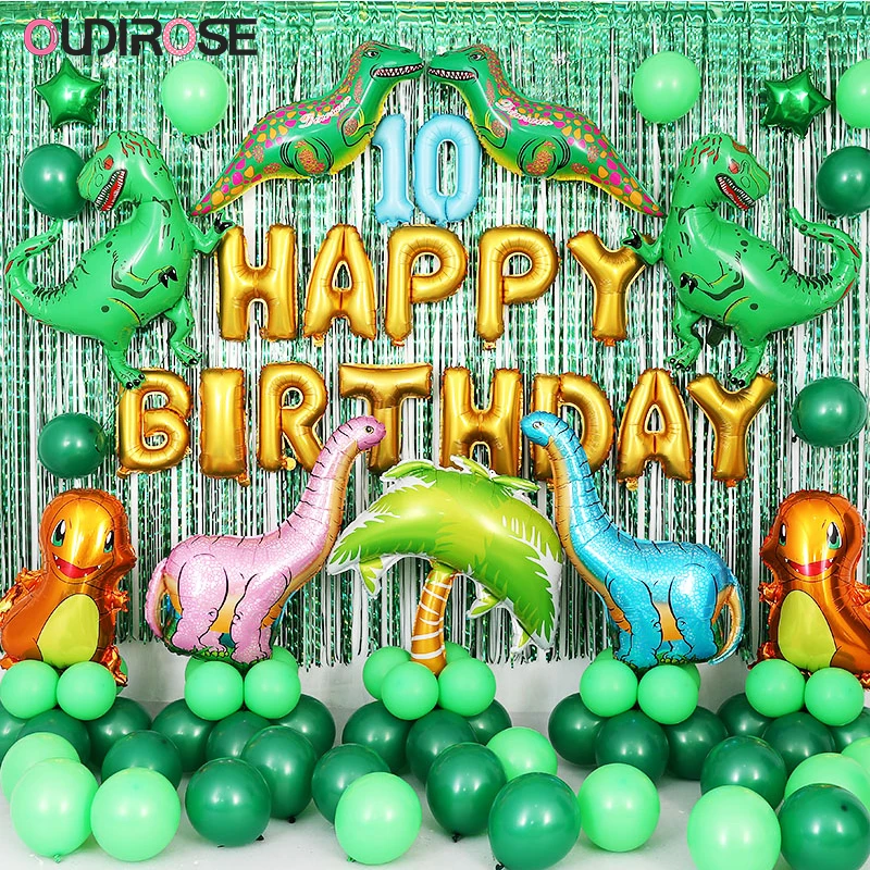 

Animal Theme Pyle Latex Balloons Happy Birthday Jungle Safari Cake Topper Child Boy Baby Shower Wedding Decorations