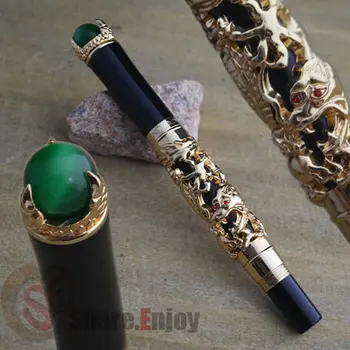 

JINHAO GOLDEN DRAGON KING PLAY PEARL ROLLER BALL PEN OVERLORD