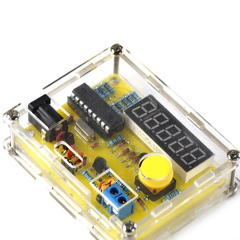 

DIY Kits 1Hz-50MHz Crystal Oscillator Tester Frequency Counter Meter with Case