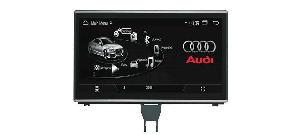 Android 7,0 автомобильный мультимедийный плеер gps навигация для Audi A6 4G~ MMI стиль HD экран 2 Гб+ 32 Гб WiFi BT AUX