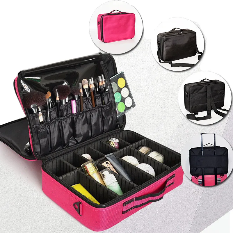 Органайзер для макияжа Профессиональный макияж коробка художника большие сумки милый корейский чемодан кейс для косметики макияж кисти хранилище инструментов